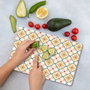 Hermia Tabla de Cortar de Vidrio Templado Antibacteriana 25 x 35 cm